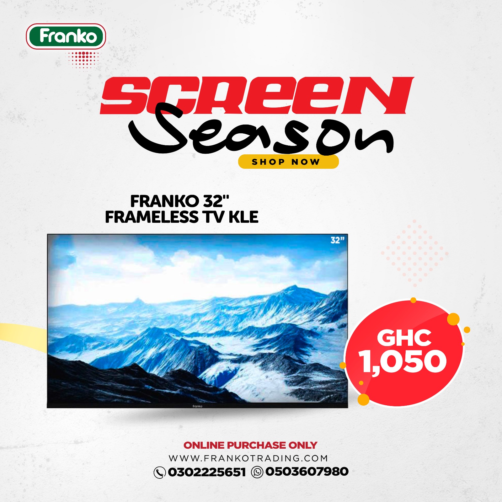 Franko 32" Frameless Tv KLE